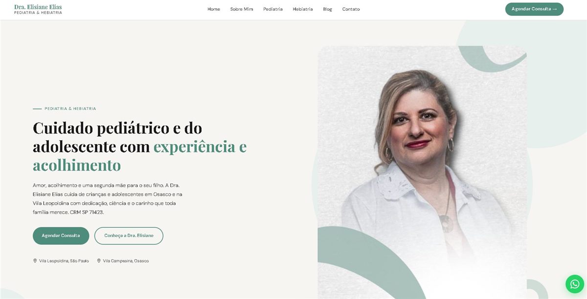Site da Dra. Elisiane Elias